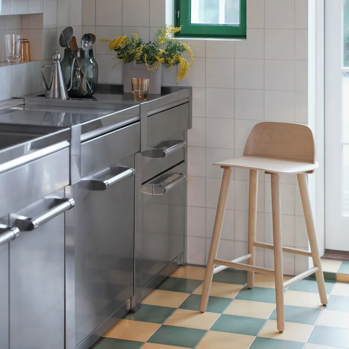 Muuto - Nerd Tabouret de bar, chêne