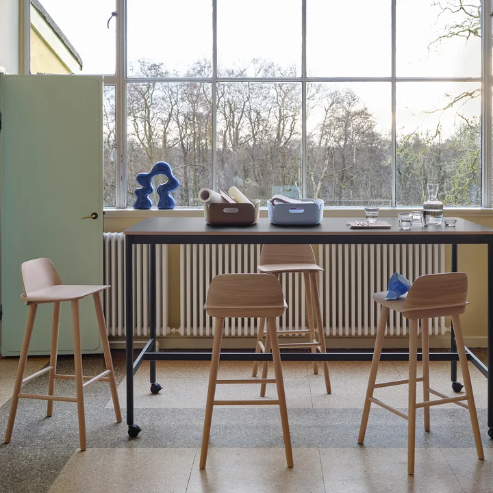 Muuto - Nerd Tabouret de bar, chêne