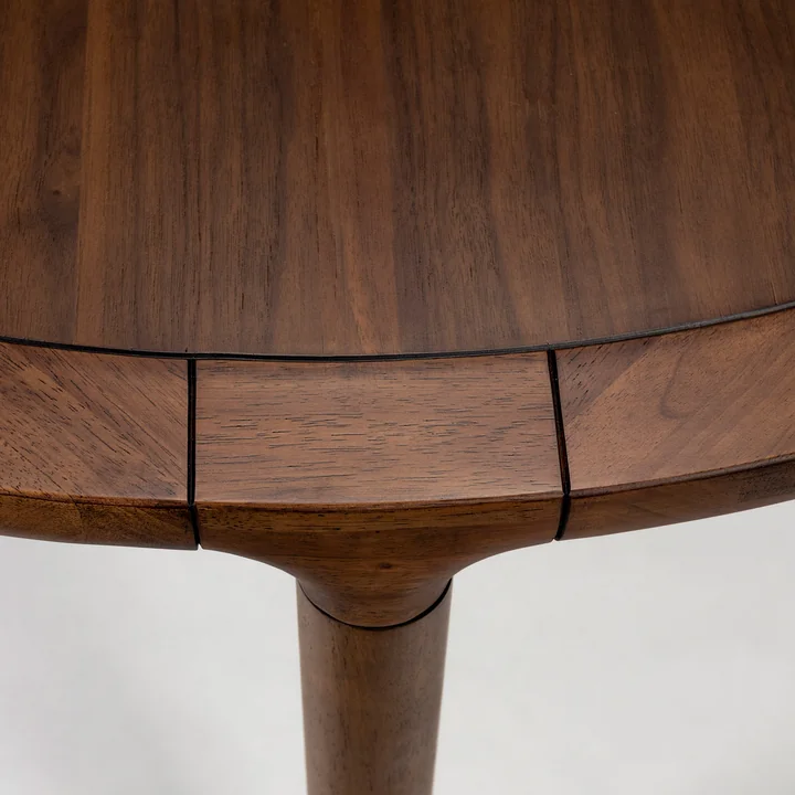 Zuiver - Storm Table de salle à manger Ø 128 cm, noyer