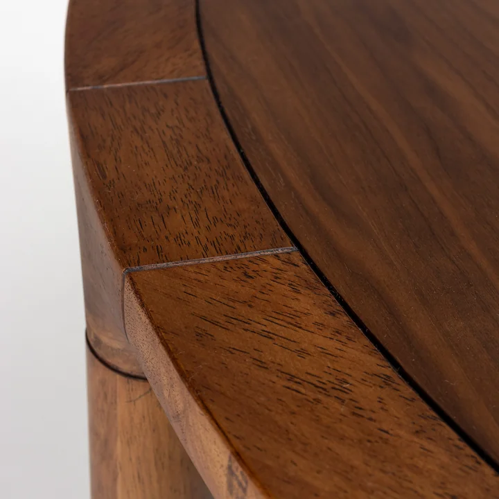 Zuiver - Storm Table de salle à manger Ø 128 cm, noyer