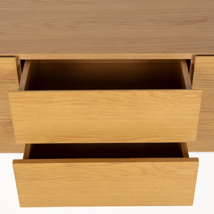 Zuiver - High On Wood Cabinet, chêne, 2 tiroirs, 2 portes