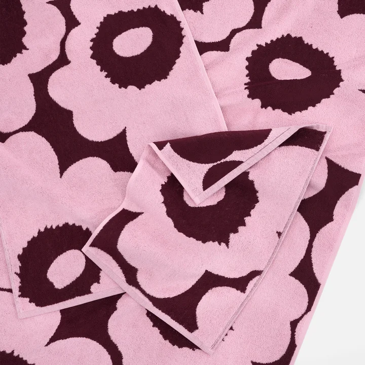 Marimekko - Unikko Serviettes, prune / rose