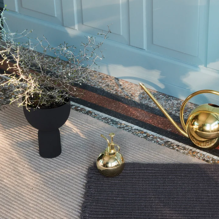 AYTM - Tapis d'entrée « Redono », 50 x 70 cm, taupe et gris foncé