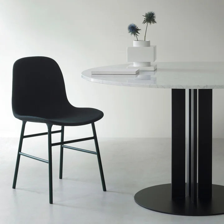 Normann Copenhagen - Table « Scala », Ø 130 x H 75 cm, marbre blanc