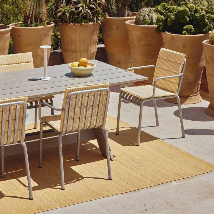 HAY - Chaise à accoudoirs « Palissade », galvanisée à chaud