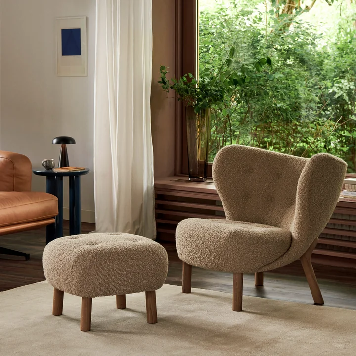 & Tradition - Pouf « ATD1 » pour le fauteuil Little Petra