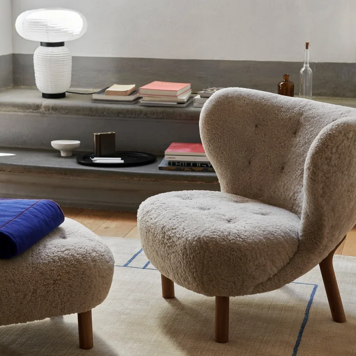 & Tradition - Pouf « ATD1 » pour le fauteuil Little Petra