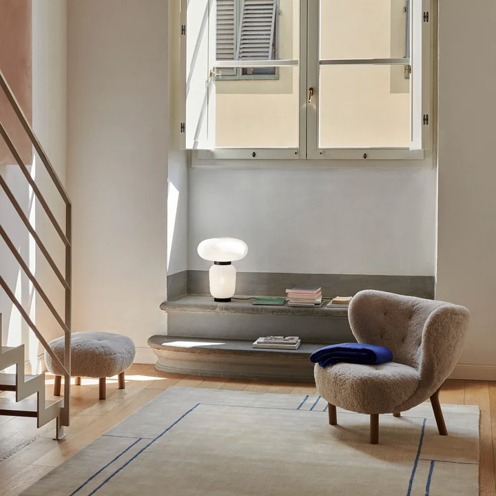 & Tradition - Pouf « ATD1 » pour le fauteuil Little Petra