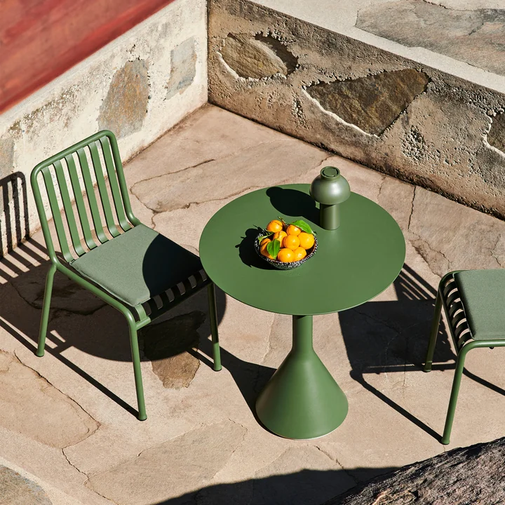 HAY - Table Palissade Cone Ø 90 x H 74 cm, olive