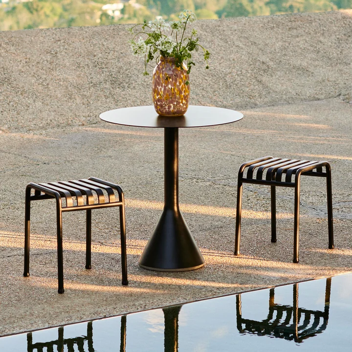 HAY - Palissade Cone Table de bistrot Ø 70 x H 74 cm, anthracite