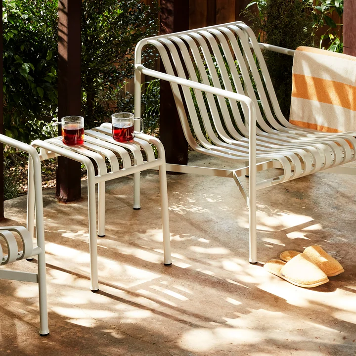 HAY - Palissade Tabouret, gris ciel