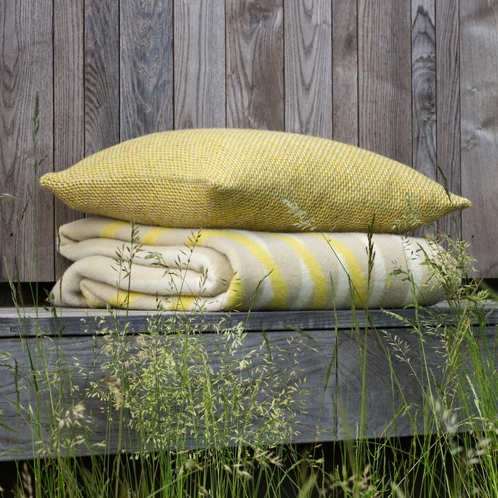Røros Tweed - Coussin Una 50 x 50 cm, ocre