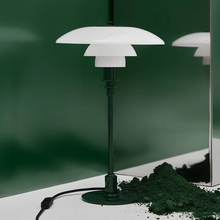 Louis Poulsen - Lampe de table « PH 3/2 » Glossy, vert foncé