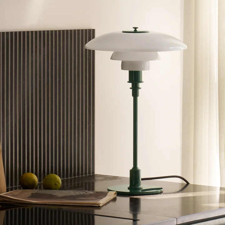 Louis Poulsen - Lampe de table « PH 3/2 » Glossy, vert foncé