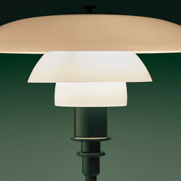 Louis Poulsen - Lampe de table « PH 3/2 » Glossy, vert foncé