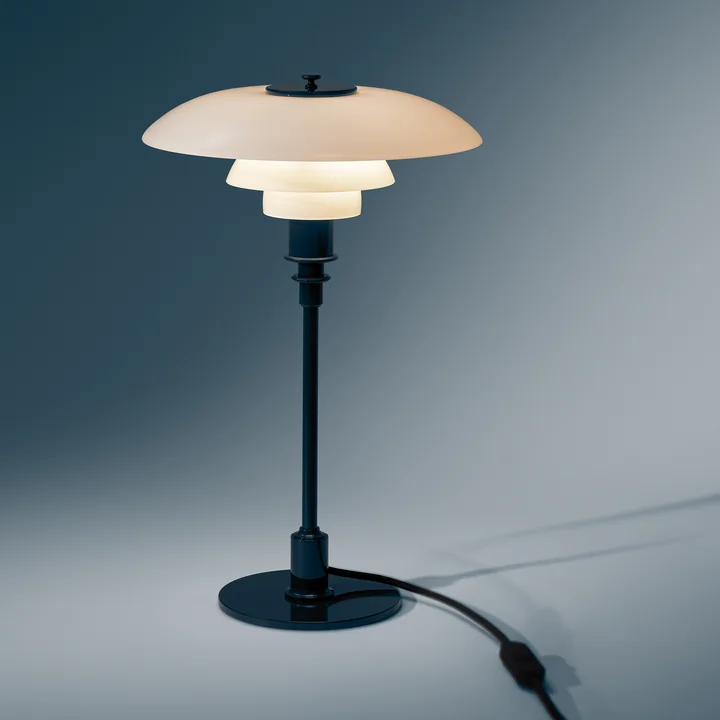 Louis Poulsen - Lampe de table « PH 3/2 » Glossy, bleu foncé