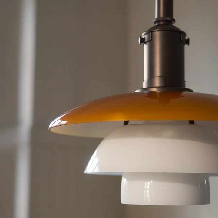 Louis Poulsen - Suspension « PH 3/3 » édition centenaire, ambre / blanc opale
