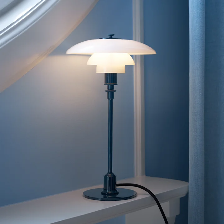 Louis Poulsen - Lampe de table PH 2/1 Glossy, bleu foncé