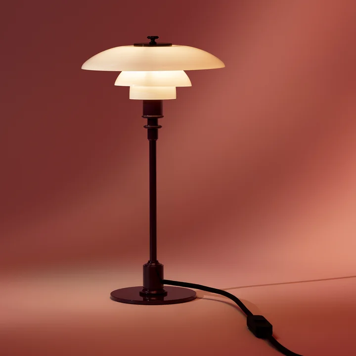 Louis Poulsen - Lampe de table PH 2/1 Glossy, bordeaux