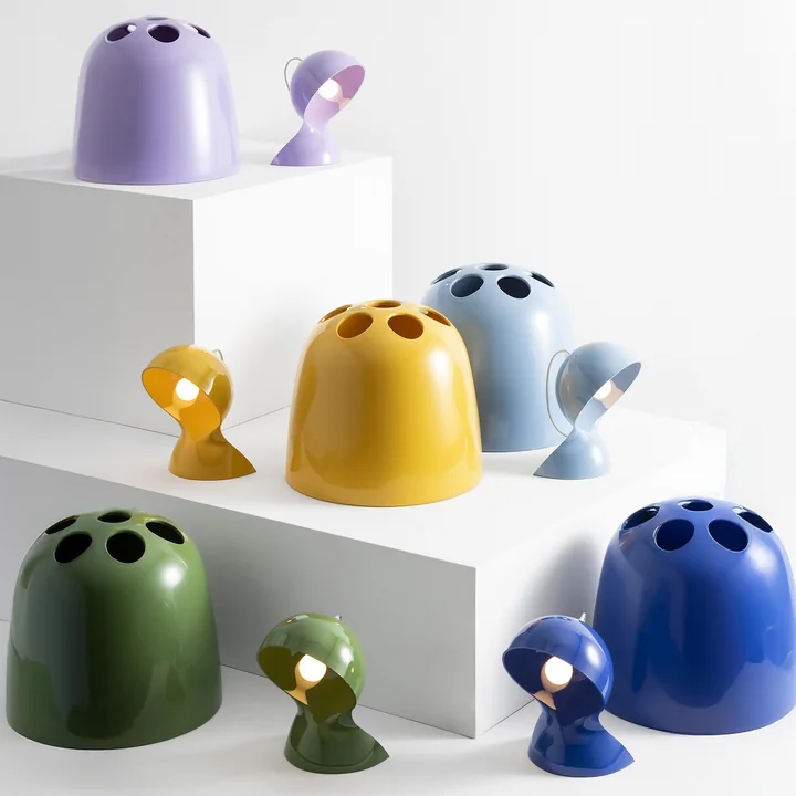 Artemide - Lampe de table « Dalù » et porte-parapluies « Dedalo », édition Color Matt