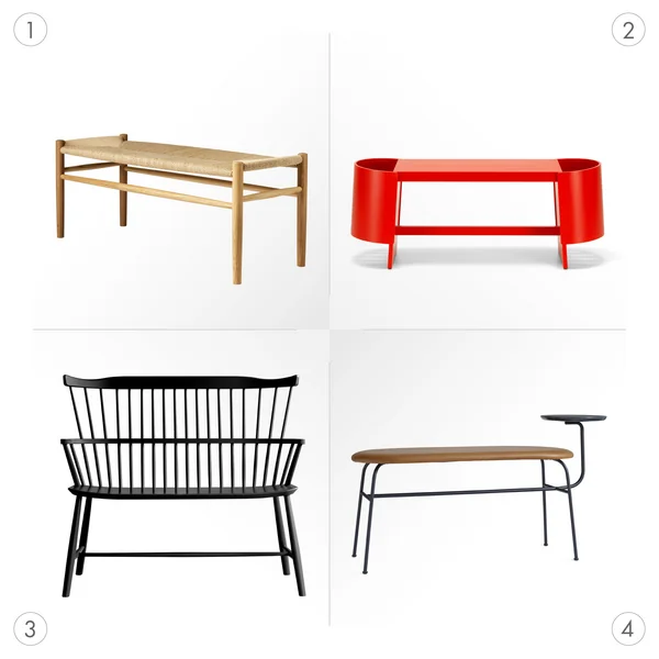 Des bancs au design très varié
