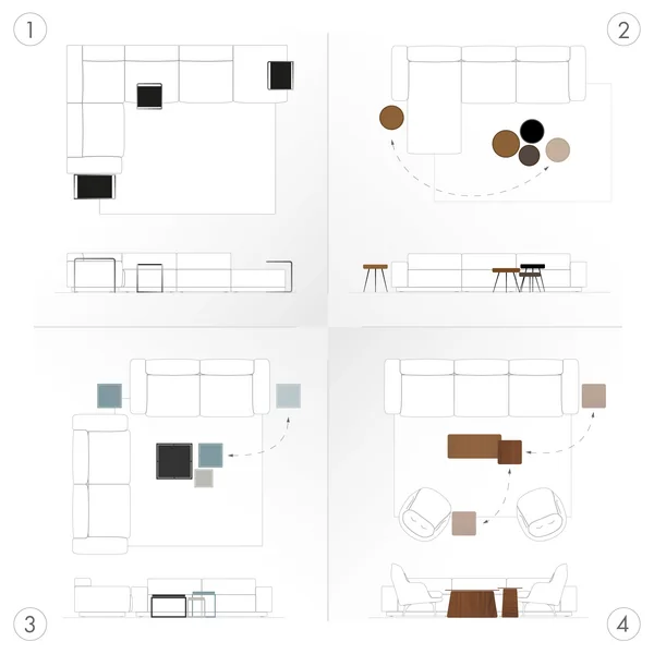Table d'appoint - ronde ou carrée