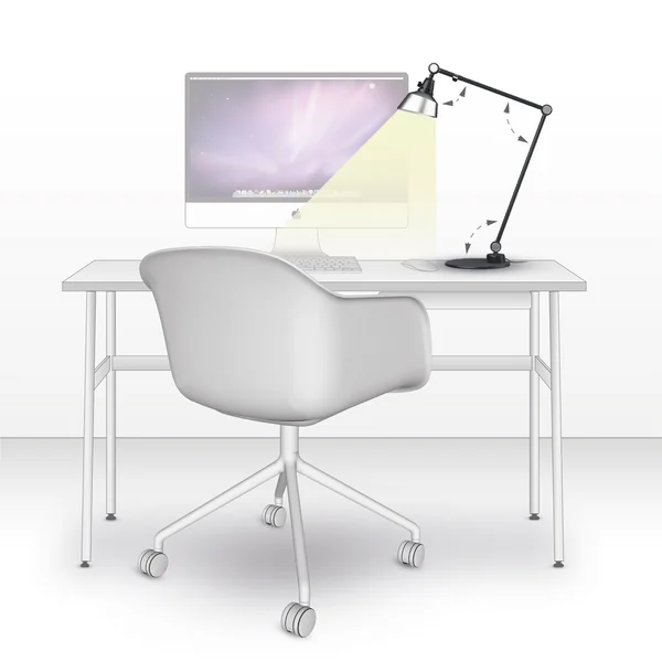 Lampe de table comme éclairage de travail