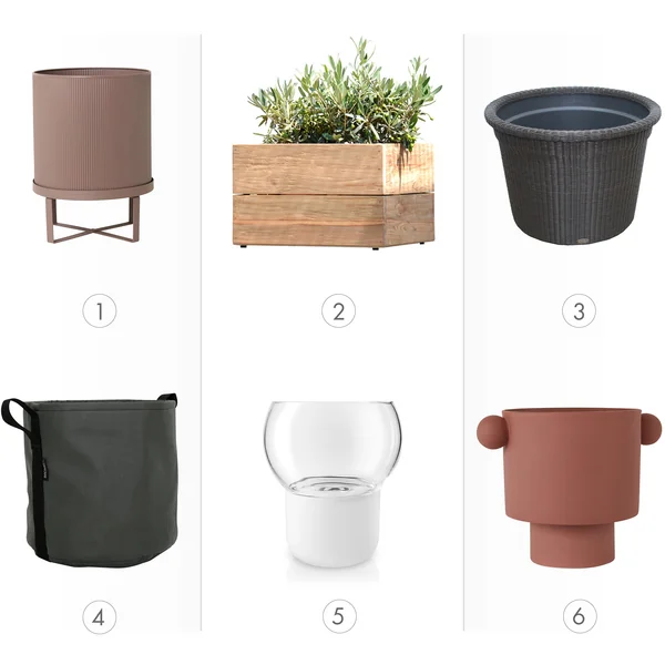 Pots de fleurs - Matériaux