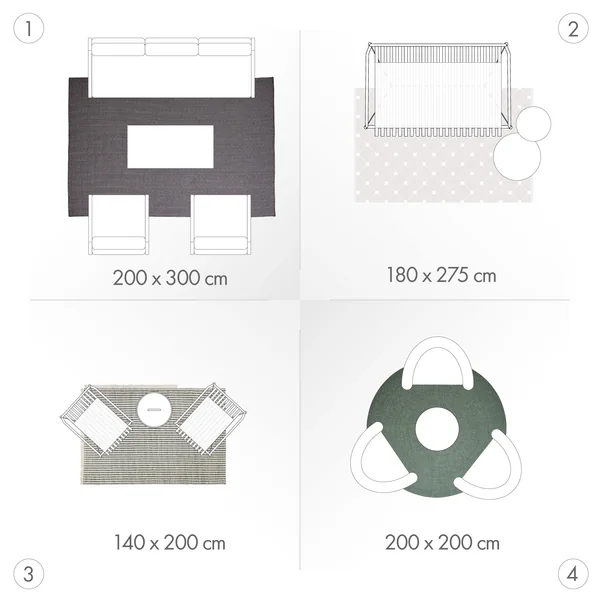 Les bonnes dimensions pour le tapis d'extérieur