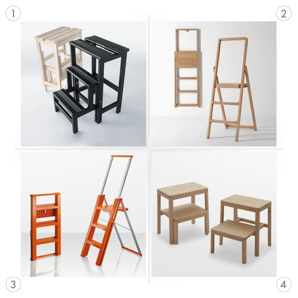 Mécanismes de pliage des escabeaux design