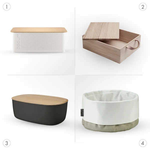 Le bon rangement du pain dans la boîte à pain