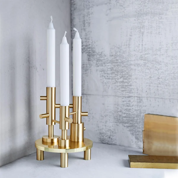 Chandelier Triple de Fritz Hansen en laiton