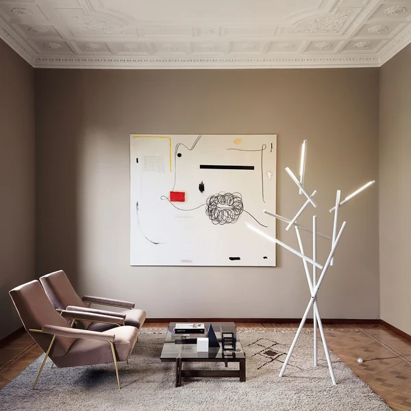 Foscarini - Tuareg Lampadaire LED, blanc