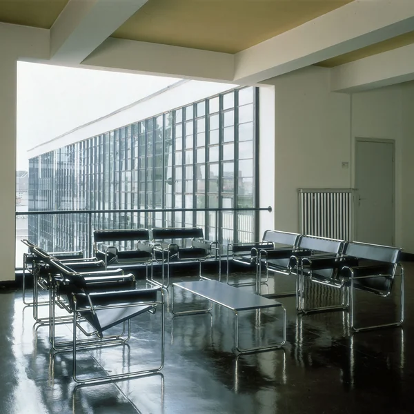 Knoll - Chaise Wassily - Cuir de bovin, noir