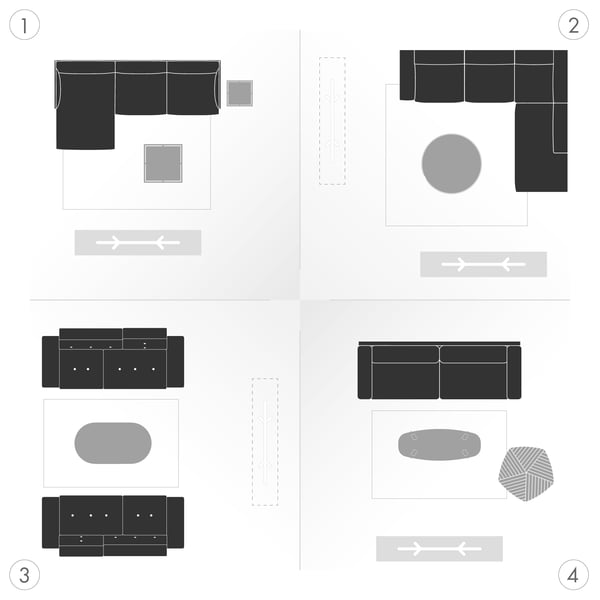 Canapé Graphique 5 - Variantes
