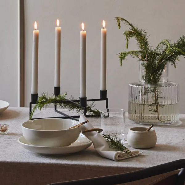 Décoration de table avec chandelier