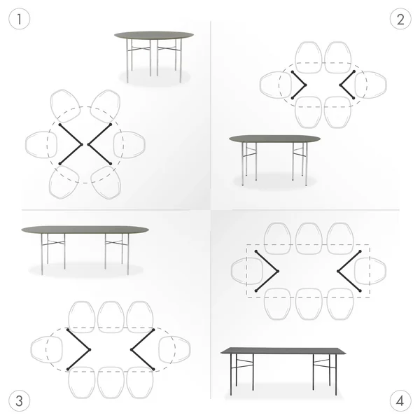 Plateau de table Mingle avec base par ferm Living